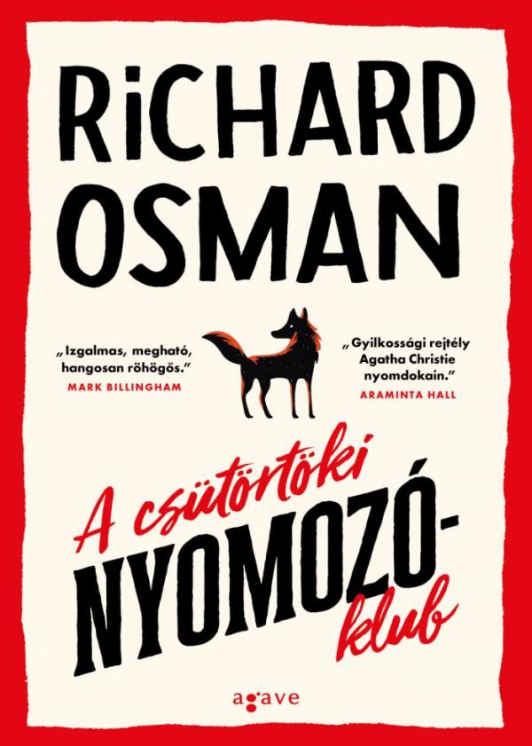 Richard Osman: A csütörtöki nyomozóklub borító (Agave Könyvek)