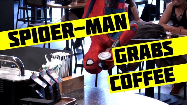 Embedded thumbnail for Van aki a póktól fél, van aki a kávézni érkező Pókembertől